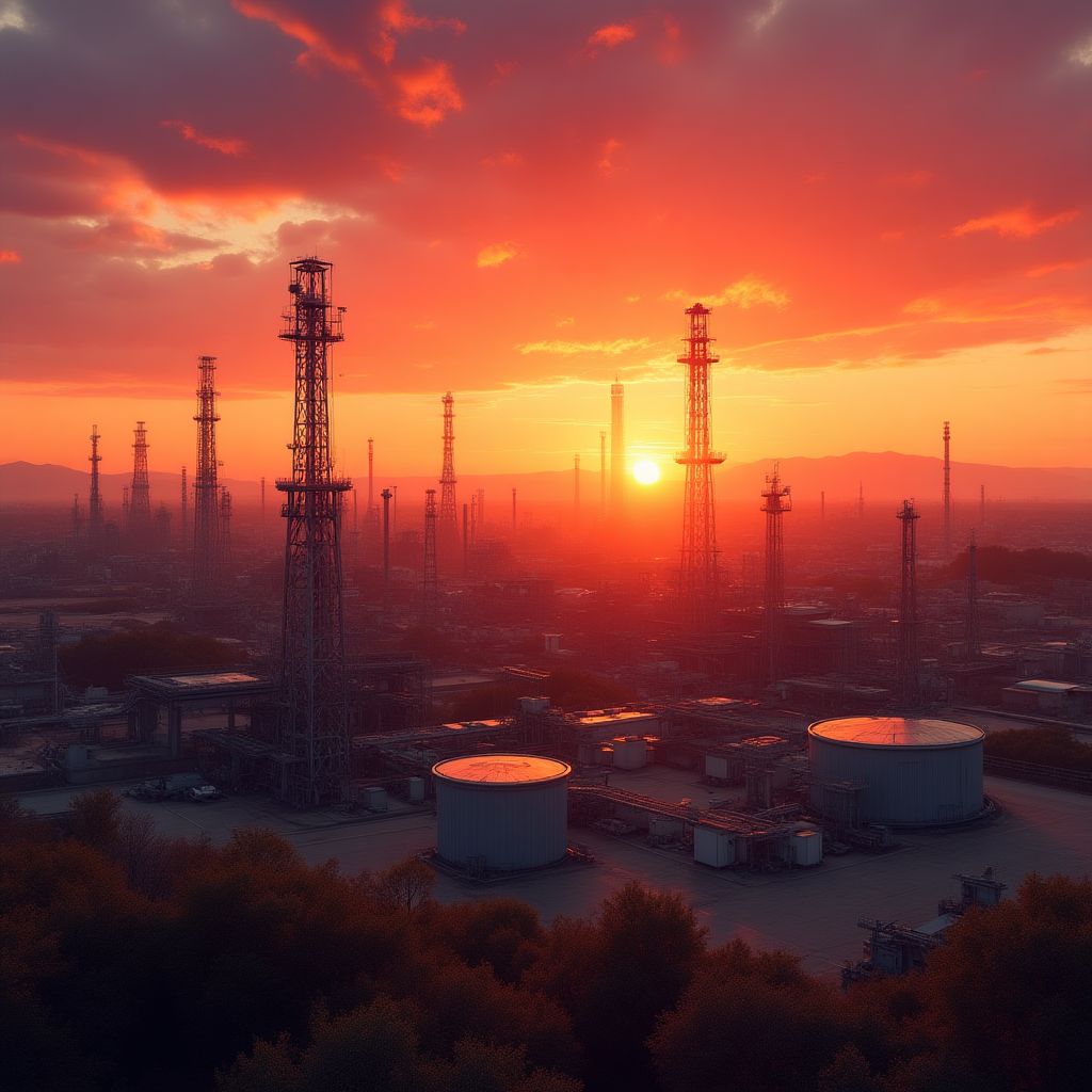 Imagen de instalaciones de Vaca Muerta
